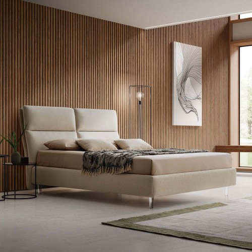 Pat matrimonial cu tapiterie Le Comfort, King